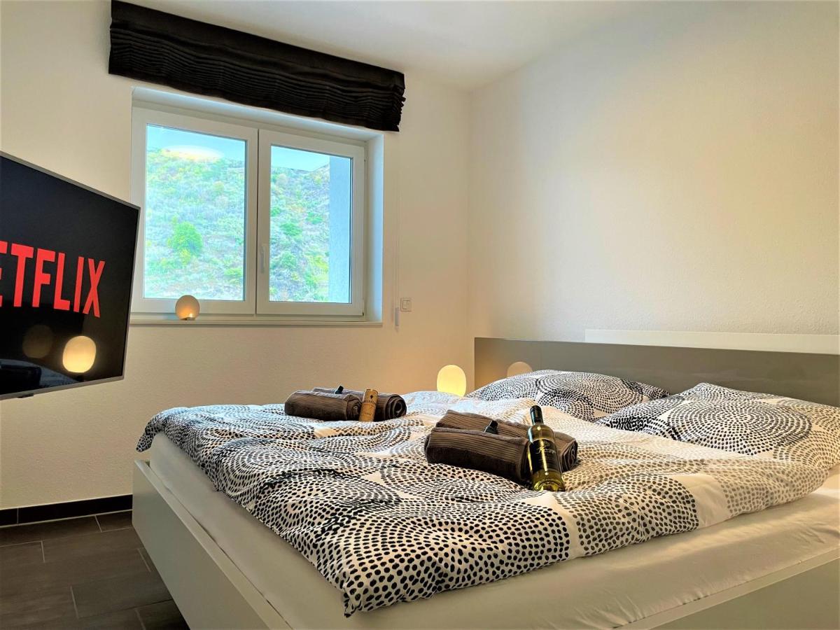 Moselpromenade Villa Moselufer, Panorama & Burg Cochem Blick, Netflix, Balkon Eksteriør billede